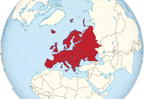 globe with europe